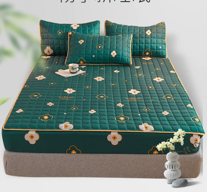 red Bedsheet single piece cotton cartoon cotton bed sheet anti slip printed cartoon bedsheet