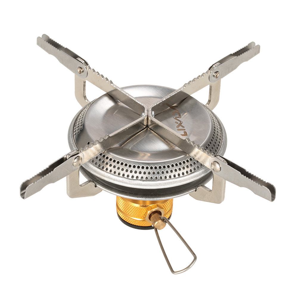 Lixada-estufa de Gas portátil ultraligera para acampar al aire libre, hornillo plegable para acampar, senderismo, mochilero, Picnic, 3500W: Lixada GR1