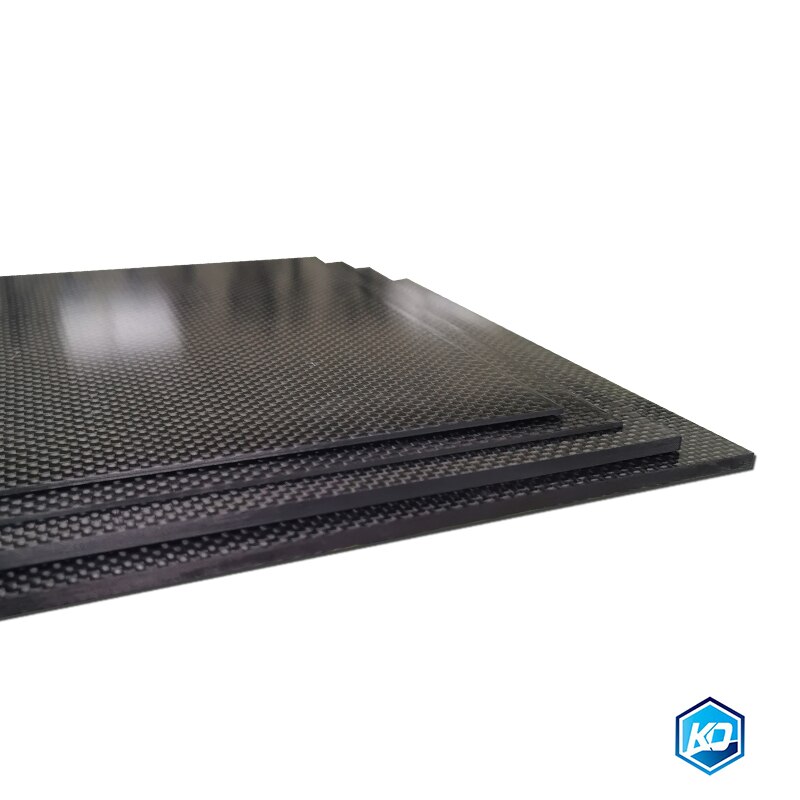 0,5–6 mm, 125 x 75 mm, 3K-Blatt, matt, glänzende Carbonplatten-Tafel-Blätter, Material mit hoher Verbundhärte, Anti-UV-Kohlefaserplatte