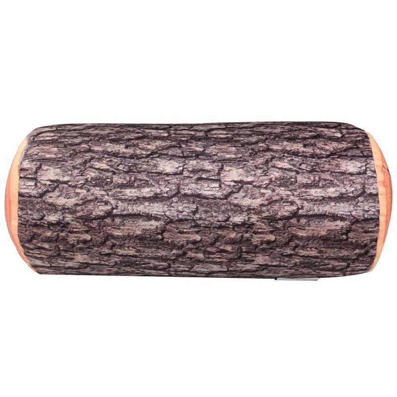 Cojín de madera con forma de tronco para sofá, almohada para interior