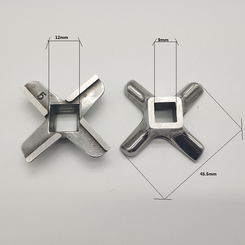 Ss304 2 Stück fleischwolf klinge fleischwolf messer für Zelmer ADLER Westen GORENJE Vitek Braun Kenwood Supra NOVEX KAMBROOK NOVIS
