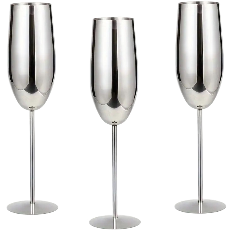 Verre à vin en acier inoxydable, verre à champagne, verre à whisky, gobelet en métal , verre à vin rouge, type tonneau, degré de chute, 3 pièces: green