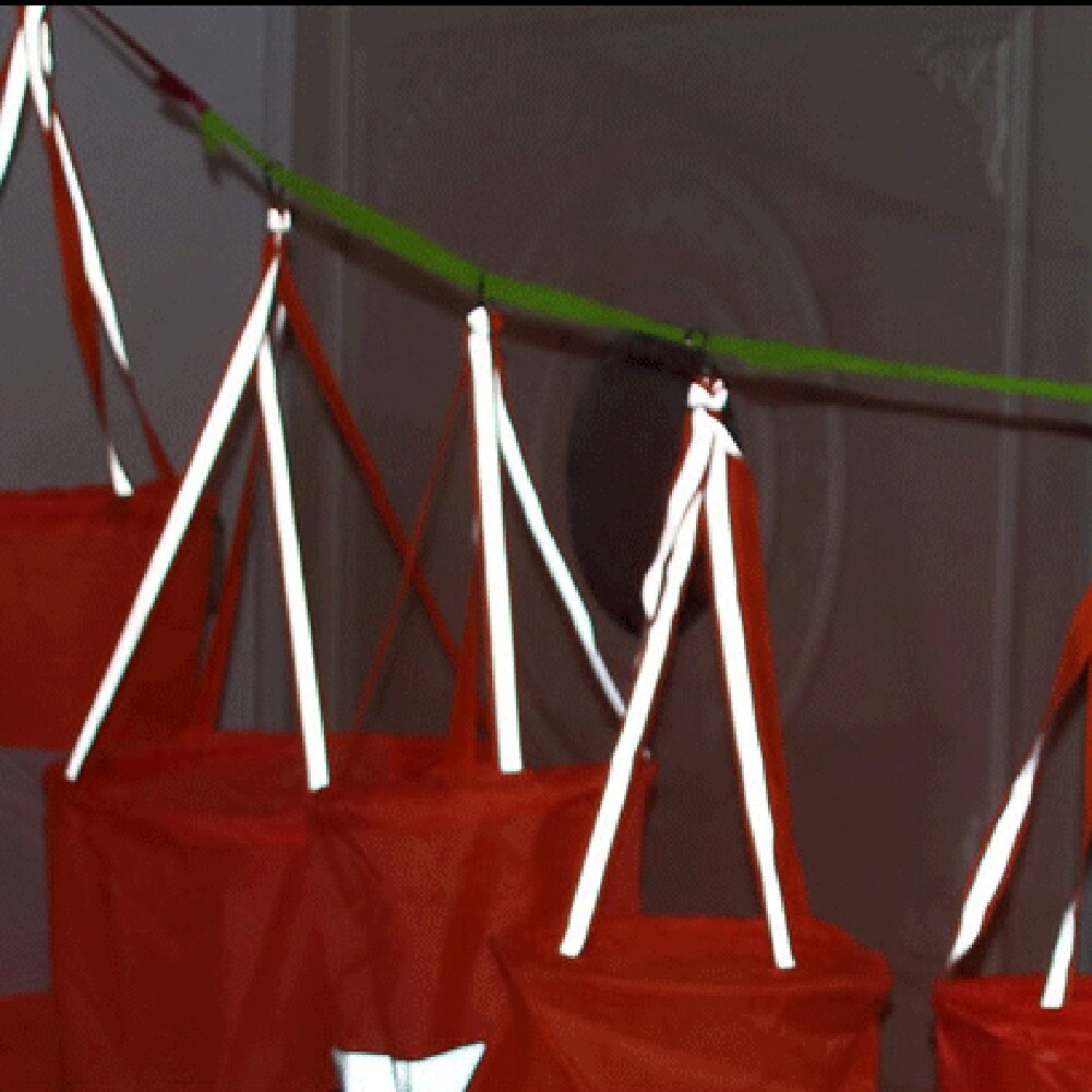 White And Red Fluoerscence Wind Vane Hanging Waterproof Wind Sock Durable Plastic Wind Sleeve For Garden Industry Supplies