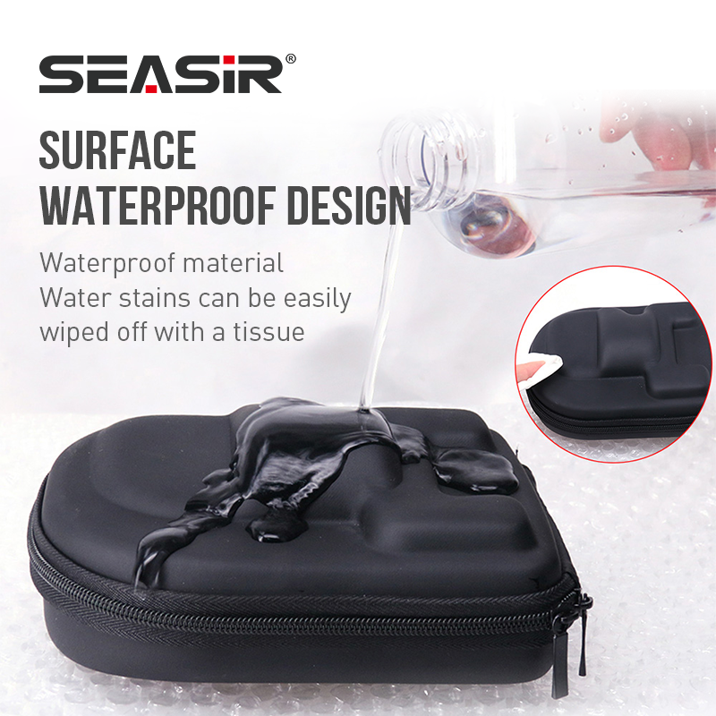 SEASIR Baitcasting Fishing Reel Bag EVA Water Bait Casting Drum Reels Pouch Protective Case Fishing Wheel Bag Left/Right