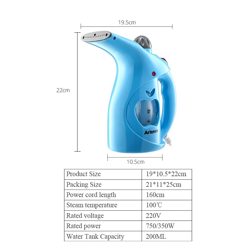 Vestuário portátil vapor de ferro roupas ferro vapor escova para casa vapor para roupas ferro a vapor eletrodomésticos