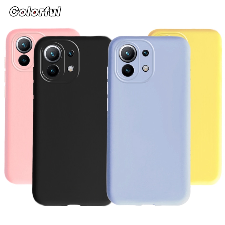 Voor Xiaomi Mi 11 Lite 5G Case Voor Xiaomi Mi 11 Lite 4G Cover Fundas Originele Vloeibare Siliconen bumper Voor Mi 11 Lite Global Schelpen