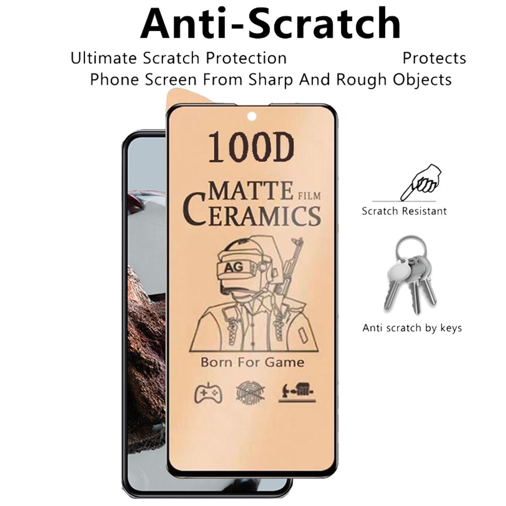 50pcs 100D Soft Ceramic Matte Protective Film For Phone16 15 14 11 13 12 Pro Max 13mini XR X XS Max Screen Protector Glass