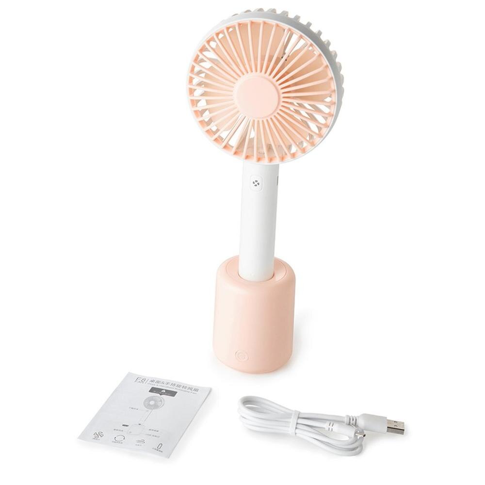 Mini Portable USB Fan gadget Desk Head Shaking Head Fan Usb Charging Student Handheld Fan for Office Cool Fans Home Laptop: Pink