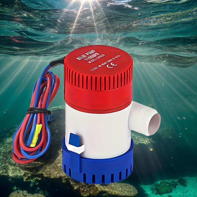 12V Vacuum Water Pump Submersible Marine Boat Bilge Pump 1100GPH Water Pump Used In Boat Seaplane Motor Homes Houseboat
