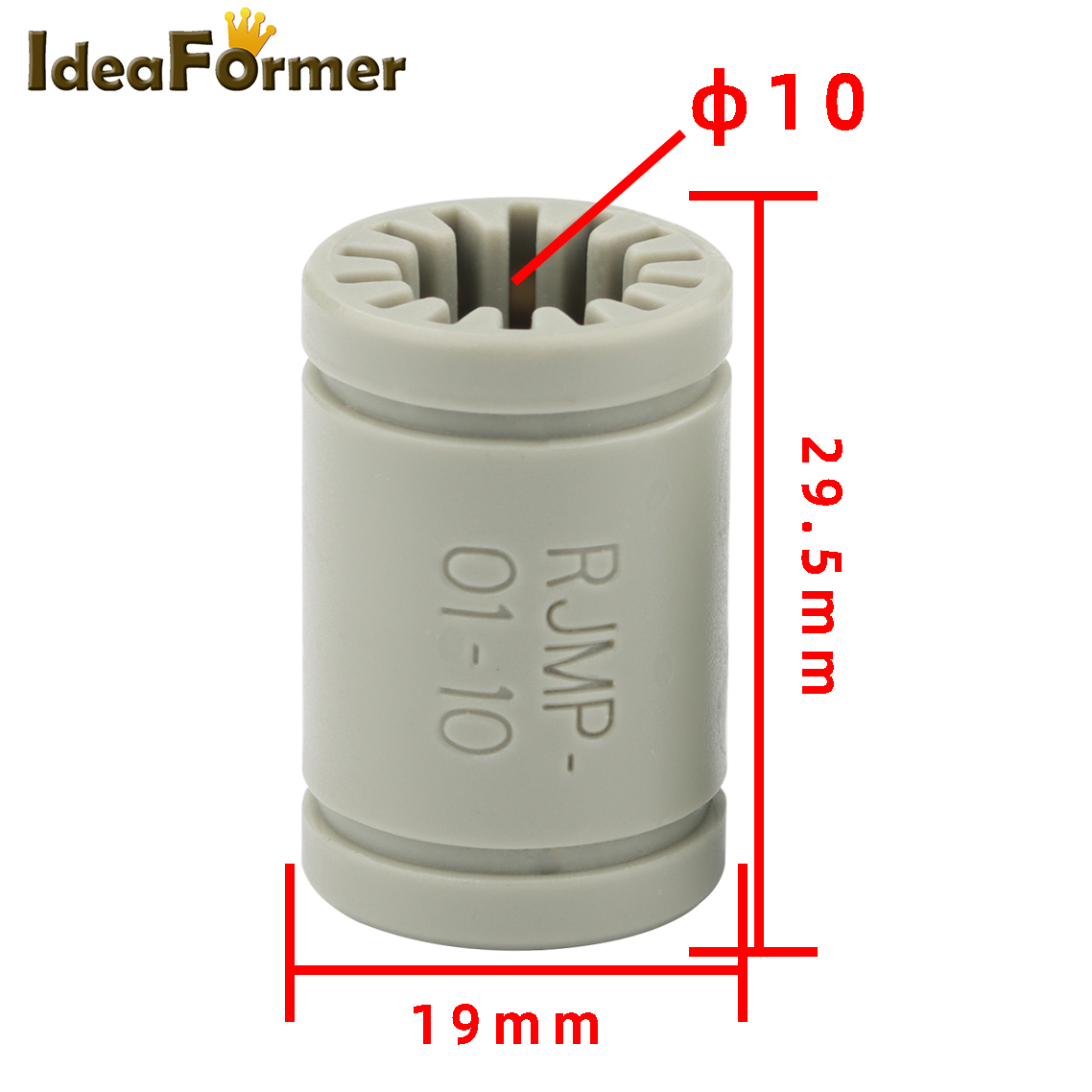 4pcs RJMP-01 RJ4JP Plastic Linear Bearings Bushing PolymerIgus Igus Drylin Bearing Shaft for 3D Printer Parts Prusa Mendel DIY