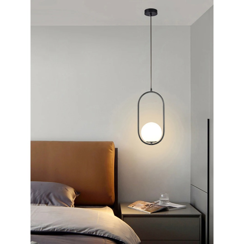 Moderne led-pendellampe med  e27 holdere til soveværelset ved siden af en hængelampe nordisk enkel lampe til stuen køkken lysekrone