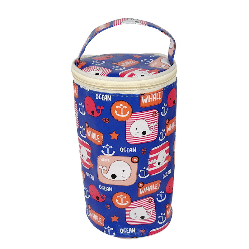 Taza de sopa de doble capa de acero inoxidable 304, gran capacidad, para estudiantes, leche, cereales, Yogurt, taza de desayuno, fiambrera aislada: Bag 02