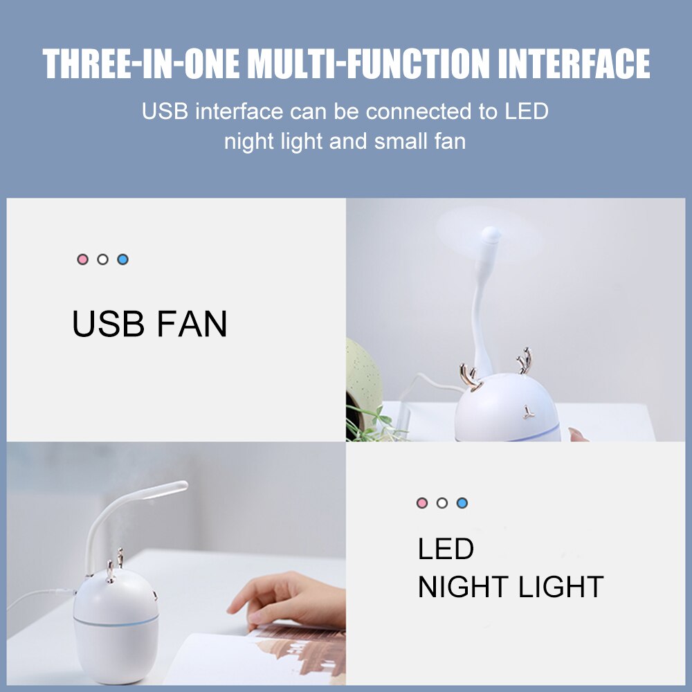 Humidificateur domestique pour chambre à coucher, petit mini pulvérisateur de purification d'air, instrument de remplissage d'eau, climatiseur usb