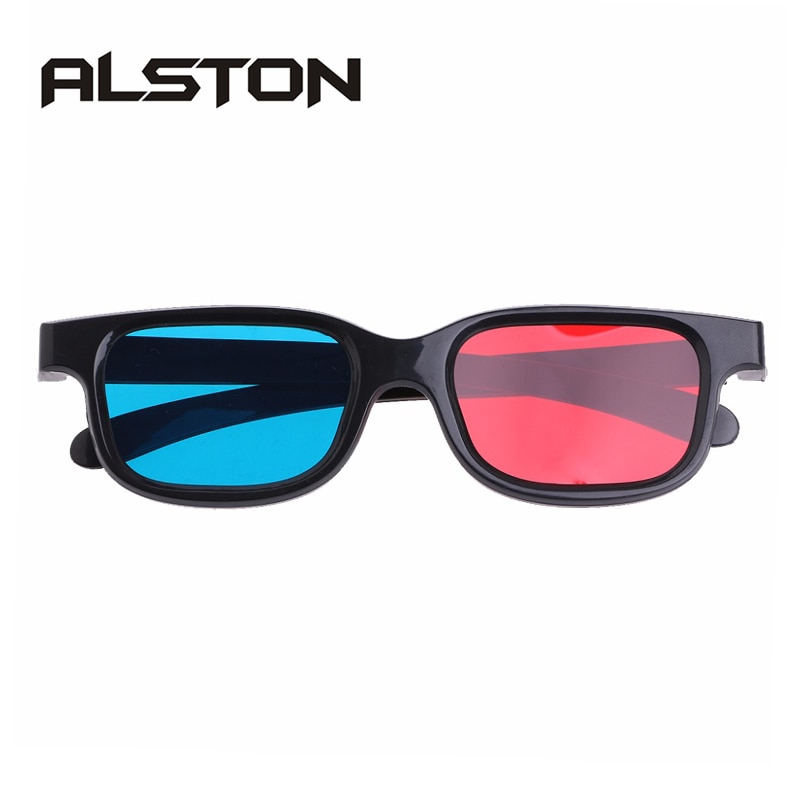 Alston Universele Rode En Blauwe Lens Anaglyph 3D Vision Bril Voor Movie Game Dvd Video Tv Cinema Virtual Reality 3D bril