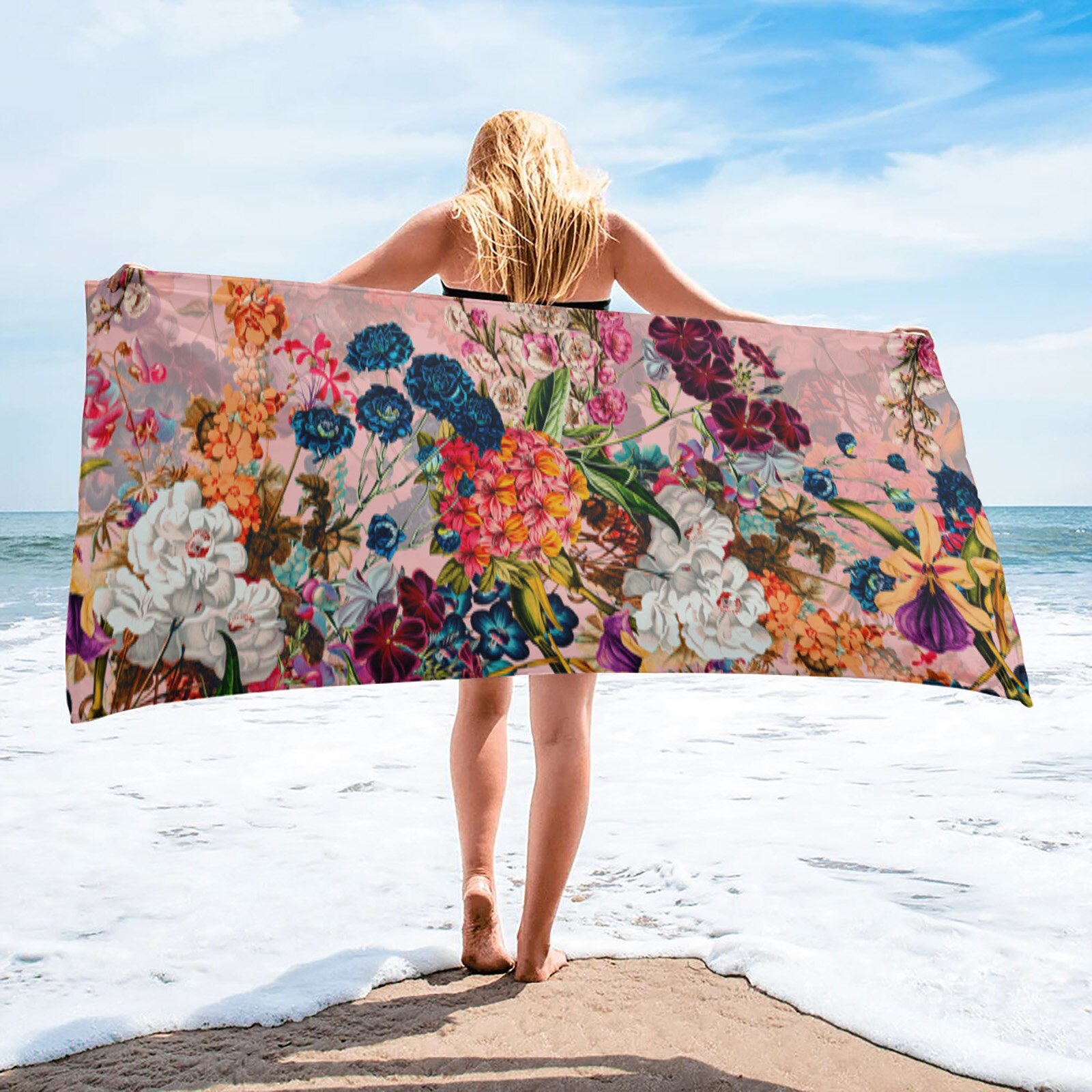 Zomer Botanische Tuin Badhanddoek Microfiber Reizen Strand Handdoeken Badkamer Benodigdheden Quick-Dry Badhanddoeken Voor Volwassenen