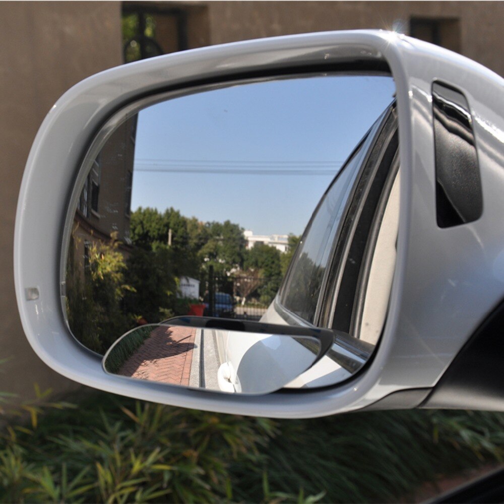 Super Wide 3M Taped Wider Blind Spot Mirror,Frameless,2 Way Application: Fixed Or 360 Degree Adjustable,1 Pair,Free Ship