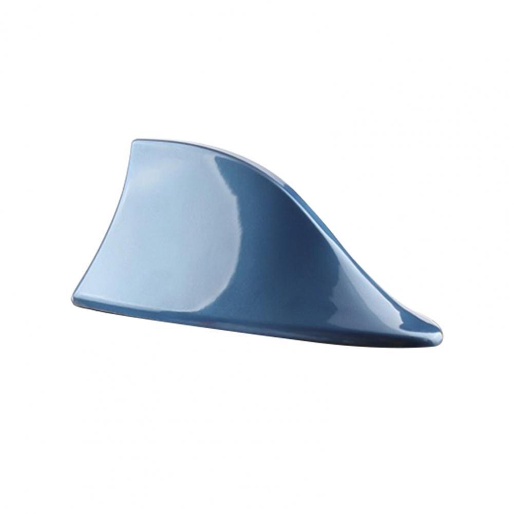 Antena tipo aleta de tiburón de coche Universal, Radio de señal, sin perforaciones, modificación de techo de cola aérea para decoración de vehículos: Azul
