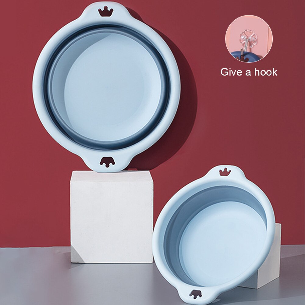 Foldable Washbasin Foot Wash Clean Portable Travel Bathroom Kitchen Laundry Tub Easy To Carry