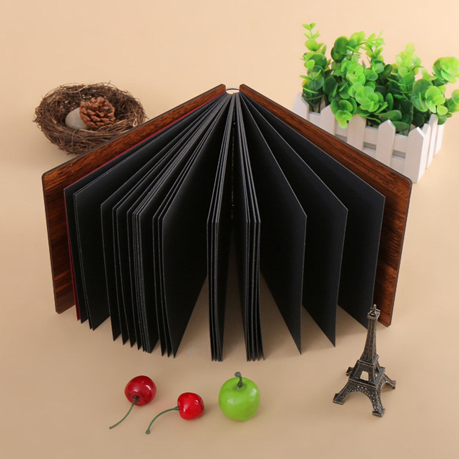 30 Sheets DIY Family Scrapbook Photo Album Kit with Corner Stickers Decor Tape Scissors for Valentines Christmas Birthday