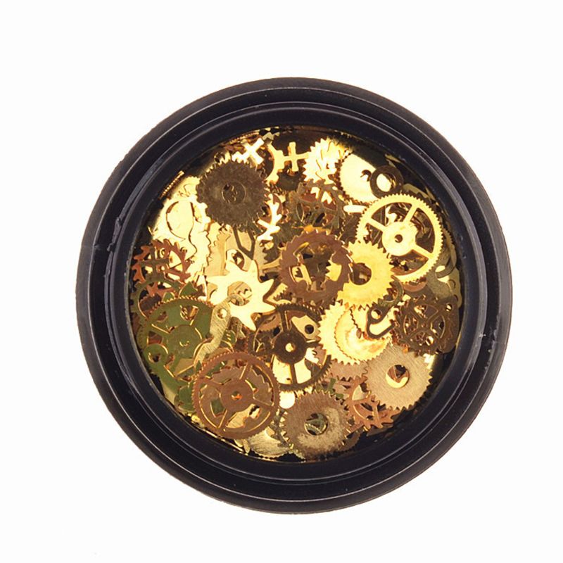 2 æsker mini blandet steampunk tandhjul gear ur charme uv stel epoxy harpiks smykker fyld