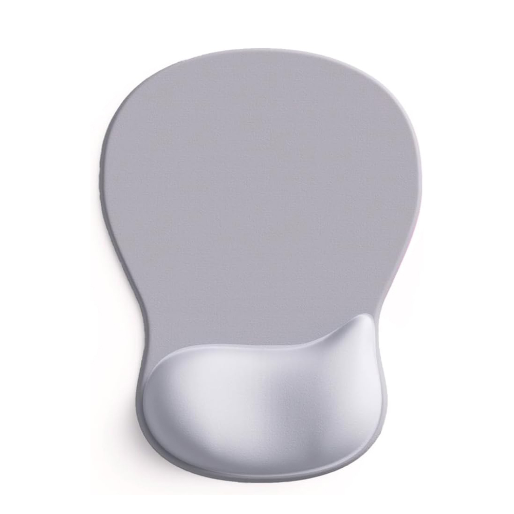 Kantoor Muismat Met Gel Polssteun Ergonomische Gaming Desktop Muismat Polssteun Voor Pc Laptop Computer Ondersteuning: GRIJS