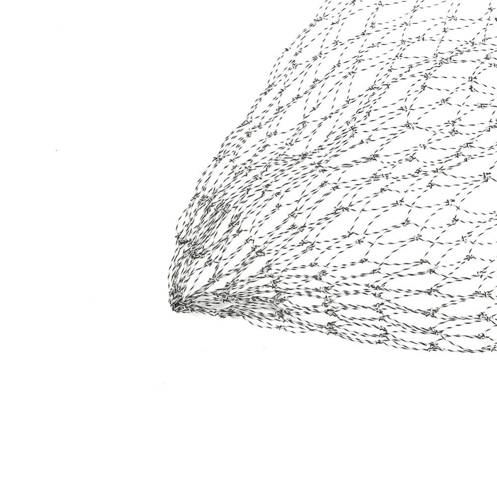 40/50/60Cm Vis Netto Vissen Schepnet Vissen Tools Dubbele Lijn Gevlochten Mesh Vouwen Dip Netto visgerei Accesorry