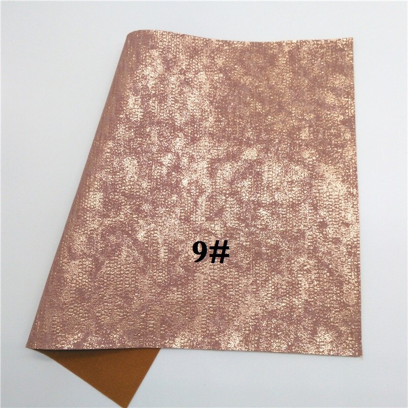 Glitterwcomecome 21 x 29cm a4 størrelse metallic slange kunstlæder stof, syntetiske læder stof ark, pu læder til buer , gm493a: 9