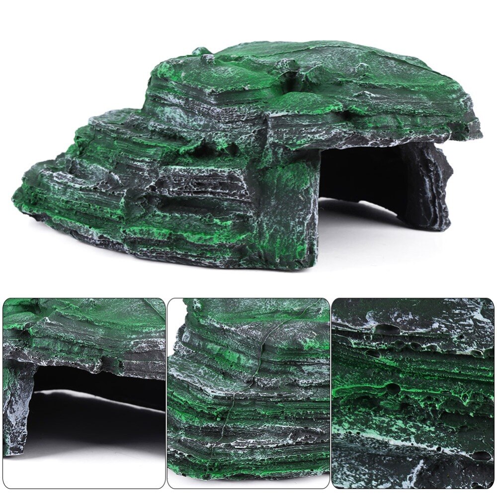 Tank Stone Turtle Basking Climbing Platform Terrace Aquarium Decor for Repitle Fish Platform Reptiles Terrace Aquarium Turtle