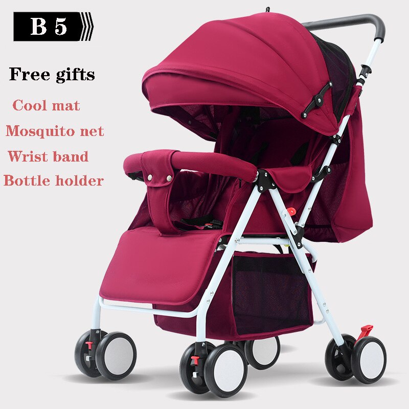 Draagbare Kinderwagen Vouwen Kinderwagen Ultra Lichtgewicht En Handig Kan Sit Lie Baby Eenvoudige Kind Mini Vier Wiel Kar: B5