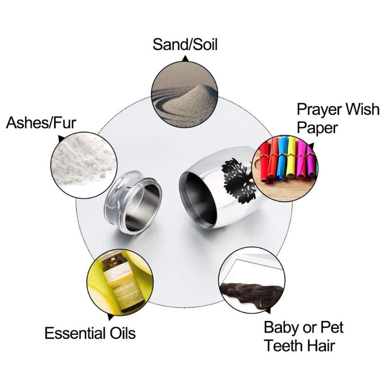 Pet Cremation Urns Stainless Steel Ash Memorial Container Dog Cat Perfect Resting Place Storage Holder