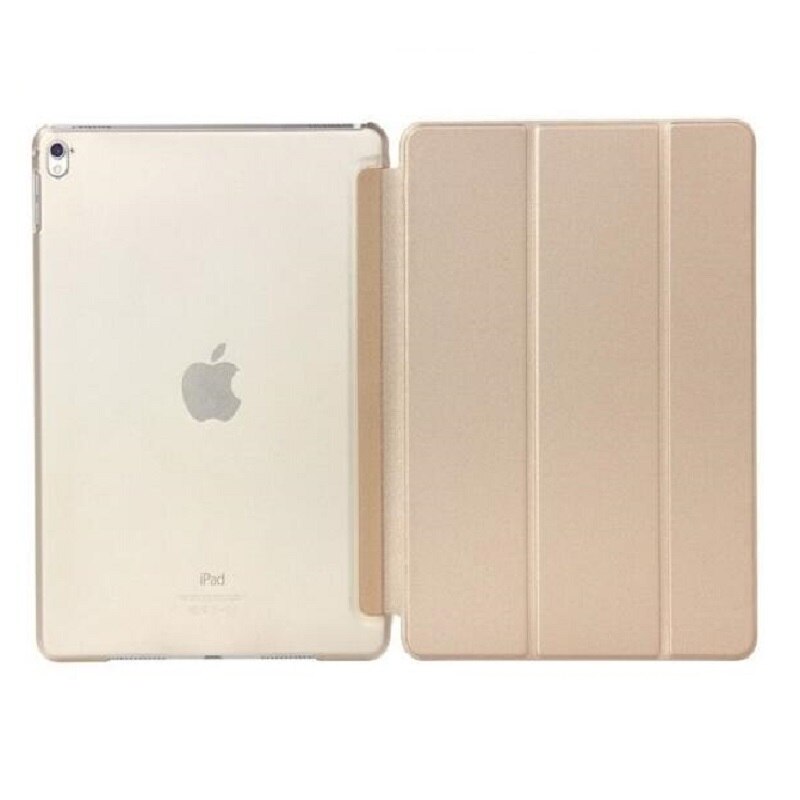 Coque mince pour iPad 9.7 iPad 5 6ème Coque Flip A1822 A1893 Support Transparent PVC Support Funda pour iPad 9.7 ''Cover: Bleu marine