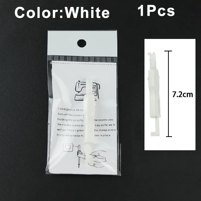 Enhebrador de agujas para máquina de coser, enhebrador automático de costura rápida, herramienta de inserción para máquina de coser, 1/3 Uds.: Verde claro