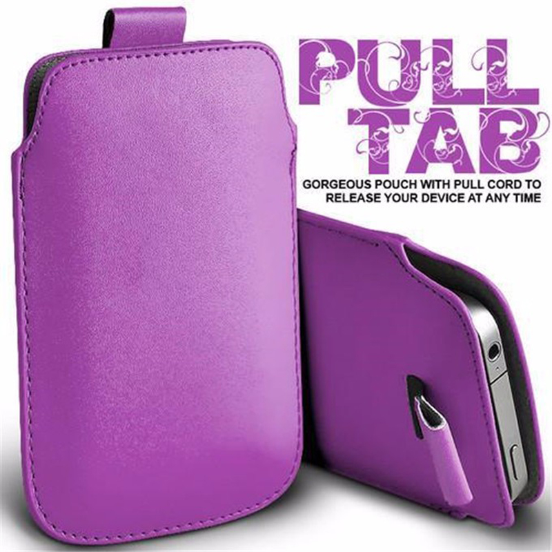 Para lenovo K320t funda P2 P 2 Universal Pull Tab PU Funda de cuero bolso carcasa de teléfono para LEAGOO T5 Vernee M6 Blackview S6 bolsa
