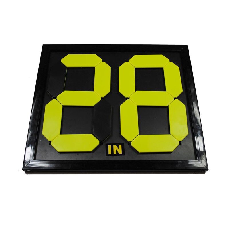 Football Substitute Board 2 Sides Soccer Substitution Plate Sports Referee Change Play Boards