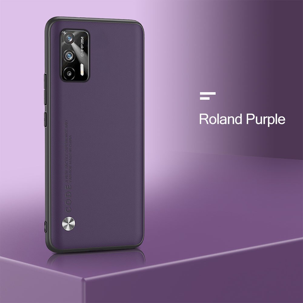 Realme-GT 5G Case Plain Skin Leather Protect Shell On For Realme Realmi GT G T Neo GTNeo RealmeGT 5G TPU Bumper Shockproof Coque: For Realme GT 5G / Violet