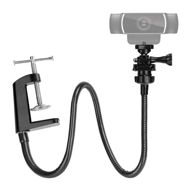 Camera Bracket with Enhanced Desk Jaw Clamp Flexible Gooseneck Stand for Webcam Brio 4K C925e C922x C922 C930e C930 C920 C615