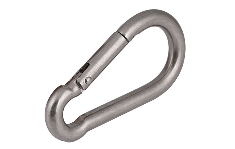 Boucle de sécurité d'escalade en acier inoxydable, 2 pièces