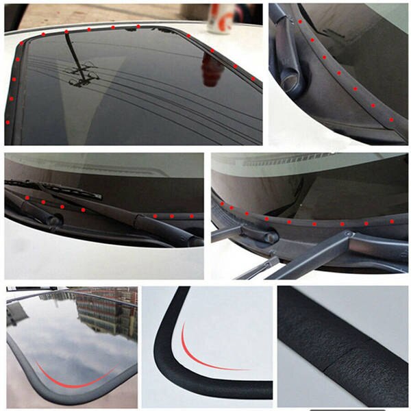 5 Meter Waterproof Rubber Sealing Strips Trim for Auto Car Front Rear Windshield Sunroof Triangular Window Edge