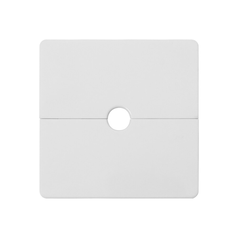 Plastic Wall Wire Hole Cover Reserved Drill Hole Panel Decor Separable Junction Box Cabinet Office Desk Hole Cap Dust Pipe Plug: white-inner 12mm
