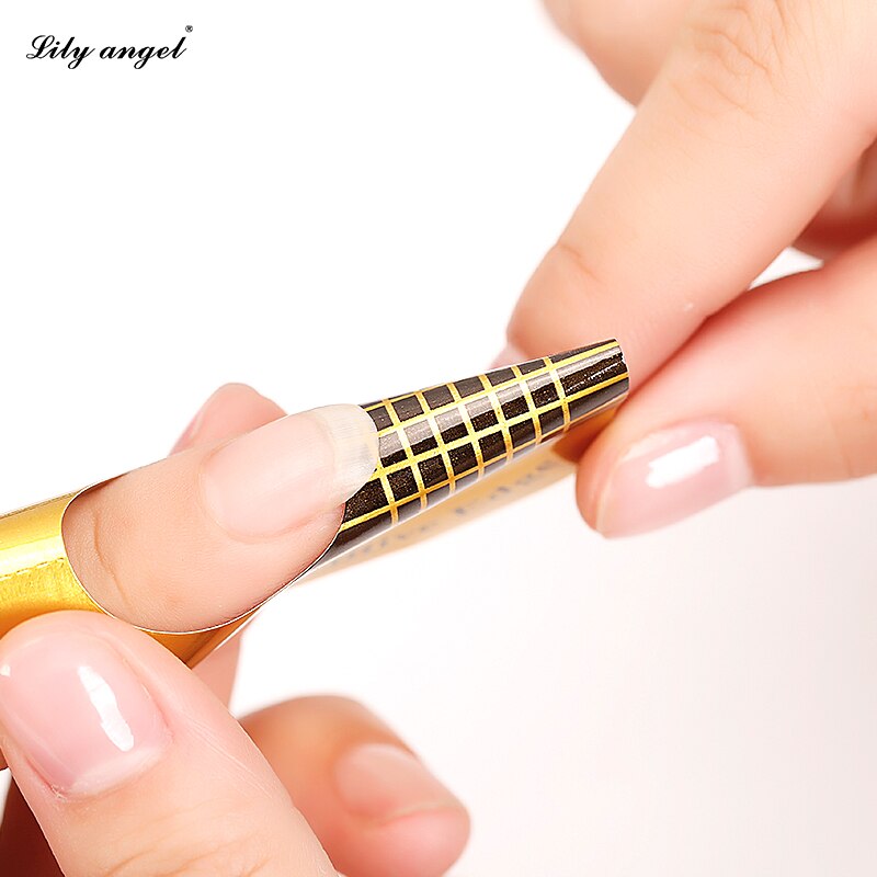 100 Pcs Professionele Nail Forms Sticker Acryl Curve Nagels Gel Extension Nail Art Polish Guide Vorm Krullen Tips Z10