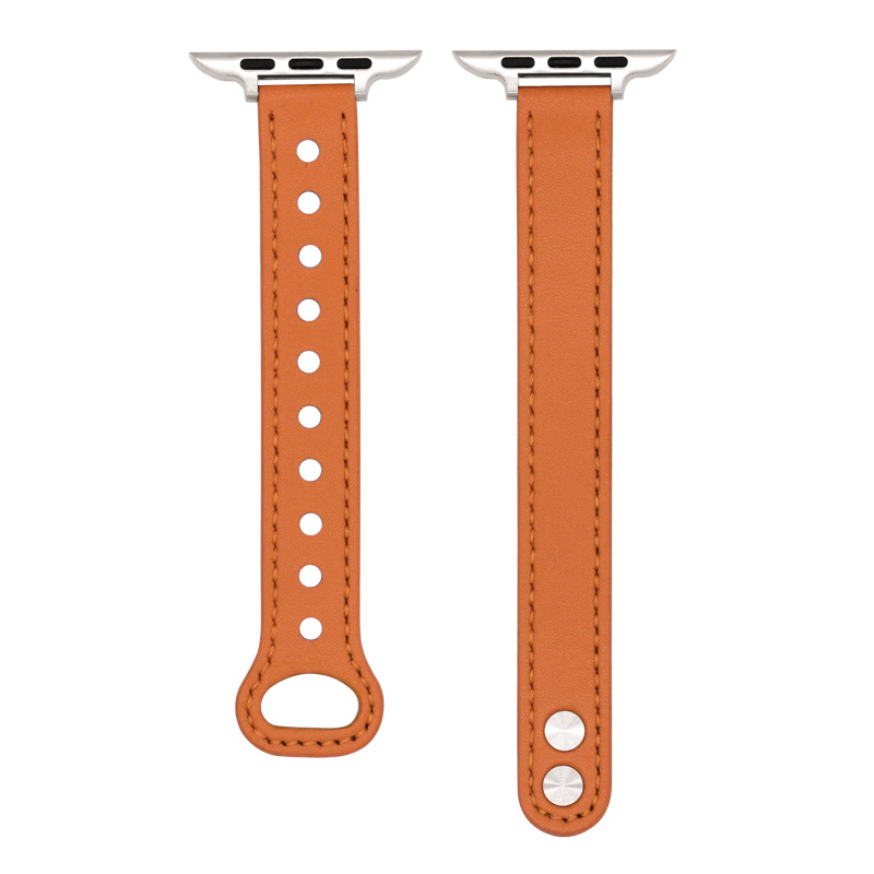 Læderurrem til apple watch series 8 7 6 5 4 3 se 38mm 40mm 41mm 42mm 44mm 45mm til iwatch ultra 49mm udskiftning af håndledsrem: Kul sort / 12mm
