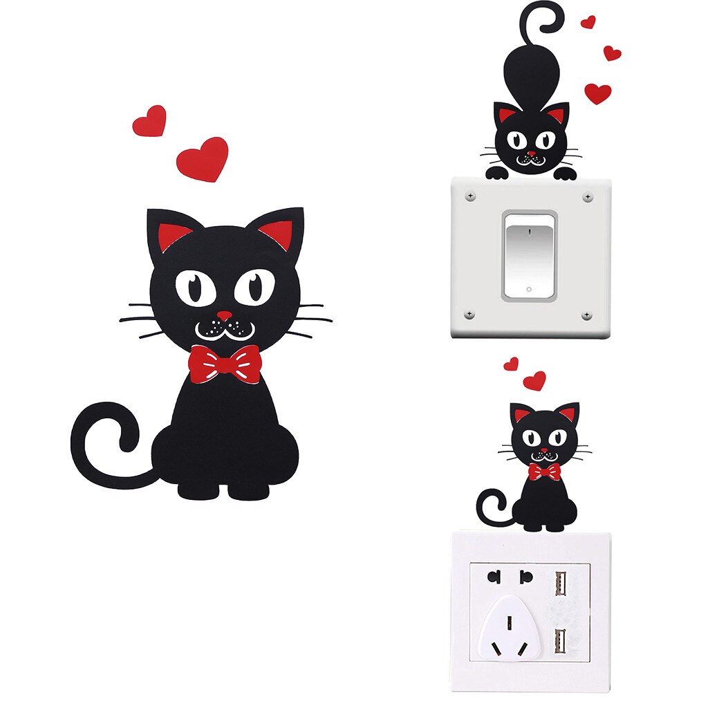 10pcs Room Window Wall Decorating Switch Vinyl Decal Sticker Decor Cartoon Adesivo De Parede