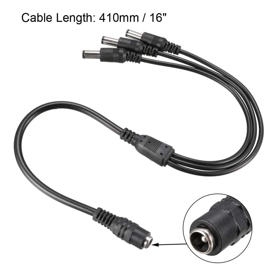 DC Splitter LED Strip 1 Female to 2 3 Male Way 5mm*2.1mm Splitter Extension White LED Strip Light Power Splitter 2,3,5Pcs/lot