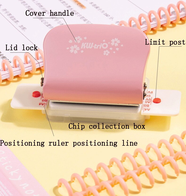 A4(30 Holes)b5(26 Holes)a5(20 Holes) Hole Puncher Loose Leaf Hole Punch Handmade Loose-leaf Paper Hole Puncher Stationery Office