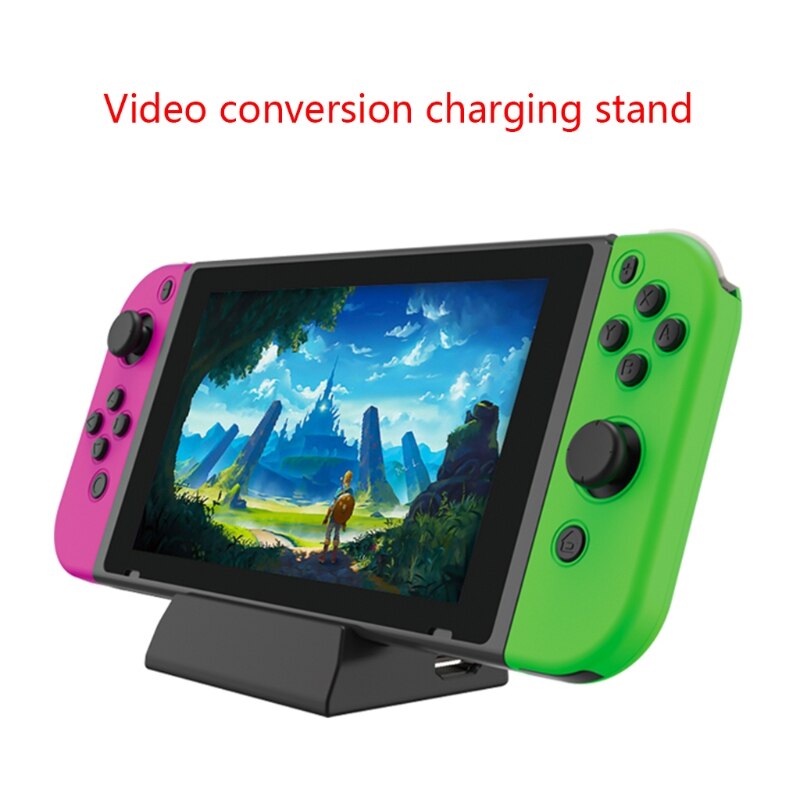 Convertisseur vidéo hdmi pour nintendo switch, station de charge hôte, conversion tv portable, base pliable, accessoires de jeux