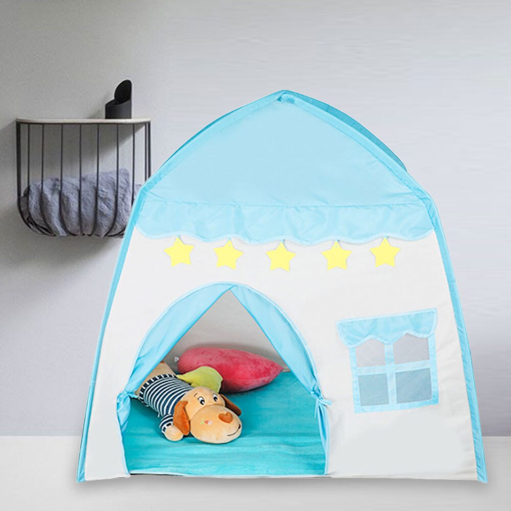Children Indoor Outdoor Castle Tent Baby Girls Princess Fairy House Flowers Blossoming Girls Portable Gaming Play House