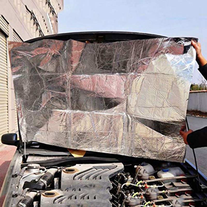 50x100cm Car Truck Firewall Heat Sound Deadener Insulation Mat Noise Insulation Wool Car Heat Sound Thermal Proofing Pad