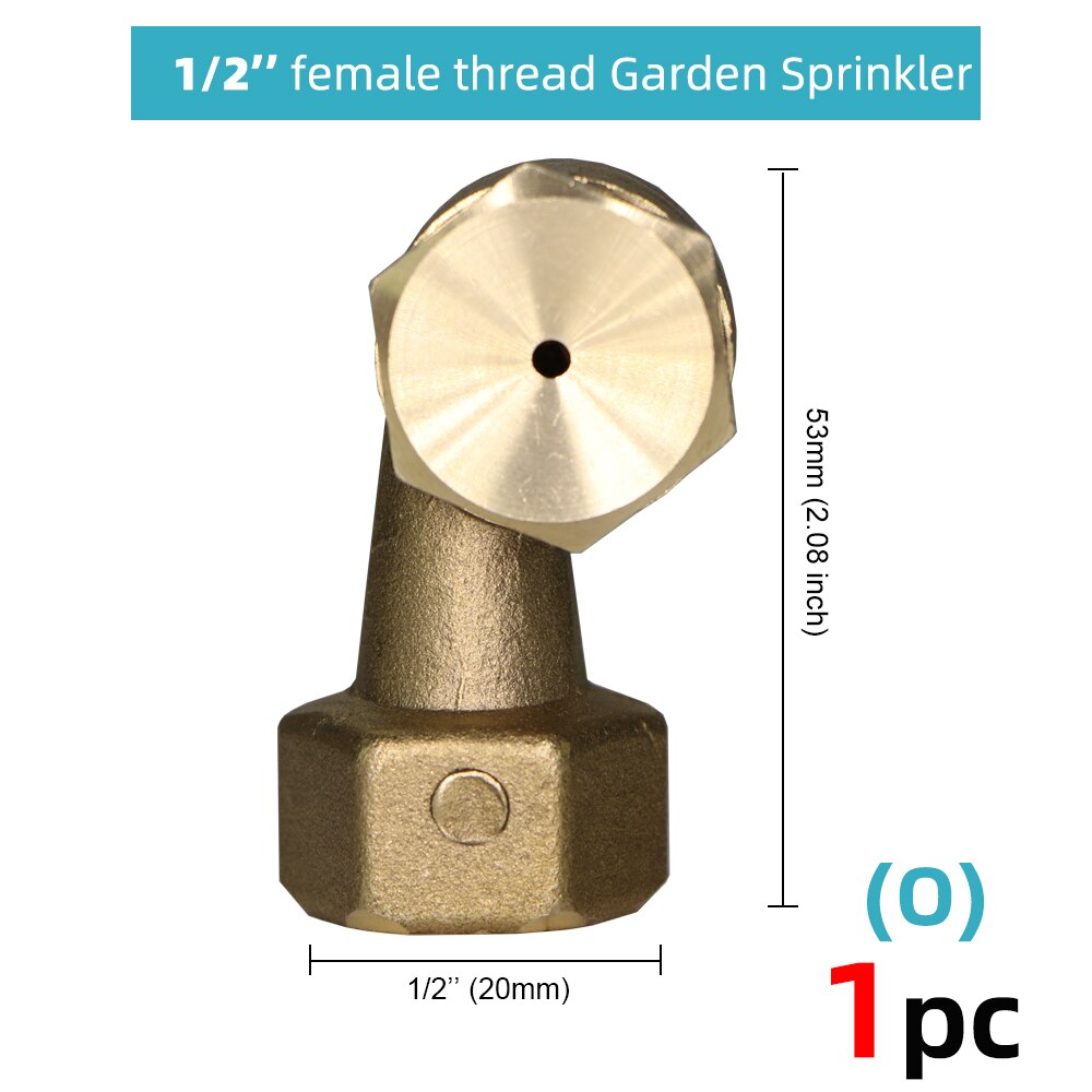 RBCFHl-aspersor de niebla de jardín, boquilla de latón, sistema de enfriamiento por nebulización de cobre, rosca de riego, herramientas de riego por niebla: 1pcs - o