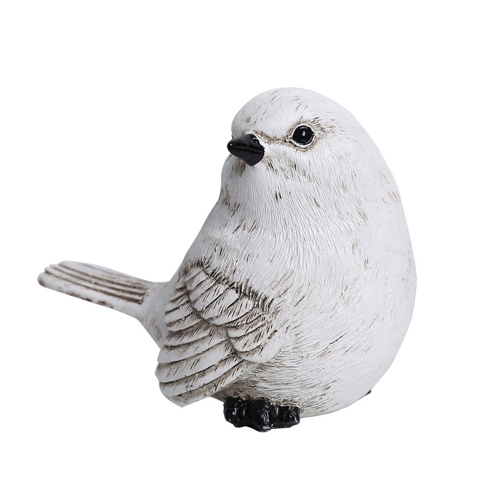 VILEAD Resin Bird Ornaments Cute Simulation Bird Figurines Statue of Home Decoration Hotel Office Desktop Decor Sculpture Crafts
