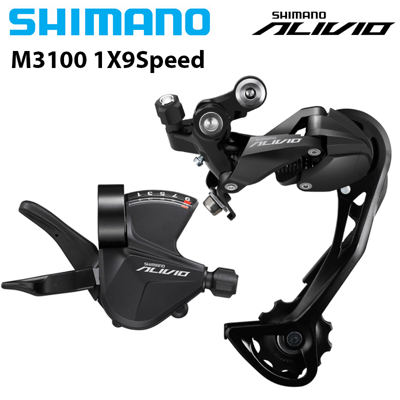 SHIMANO Alivio M3100 M4000 9 velocidades SL M3100 palanca de cambios RD M3100 SGS desviador trasero 9 velocidades 9S modelo de pasador m4000 9v